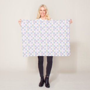 Pastel Traditional Patchwork Star Quilt Baby Fleecedecke
