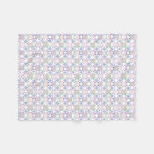Pastel Traditional Patchwork Star Quilt Baby Fleecedecke (Vorderseite (Horizontal))