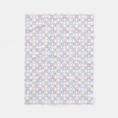 Pastel Traditional Patchwork Star Quilt Baby Fleecedecke (Vorderseite)