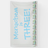 Pastel Train upsherin Banner (Vertikal)