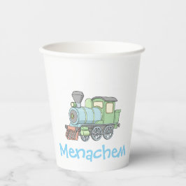Pastel Train upsherin Becher