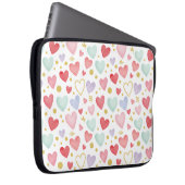 Pastel-Träume Wasserfarben-Herzen Laptopschutzhülle (Vorne Rechts)