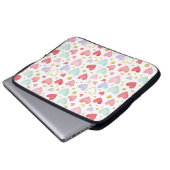 Pastel-Träume Wasserfarben-Herzen Laptopschutzhülle (Vorne Knopf)