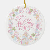 Pastel Treats | Sweet Holiday Wishes Keramik Ornament (Vorne)