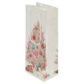 pastel tree geschenktüte für weinflaschen (Vorderseite Schrägansicht)