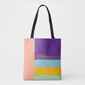 Pastel Trendy Stylish Chic Colorful Tasche (Vorderseite)