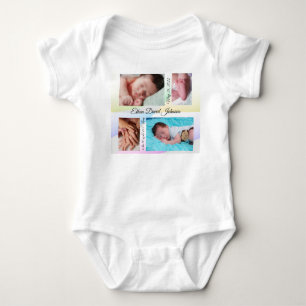 Pastel Triangle Baby Strampler