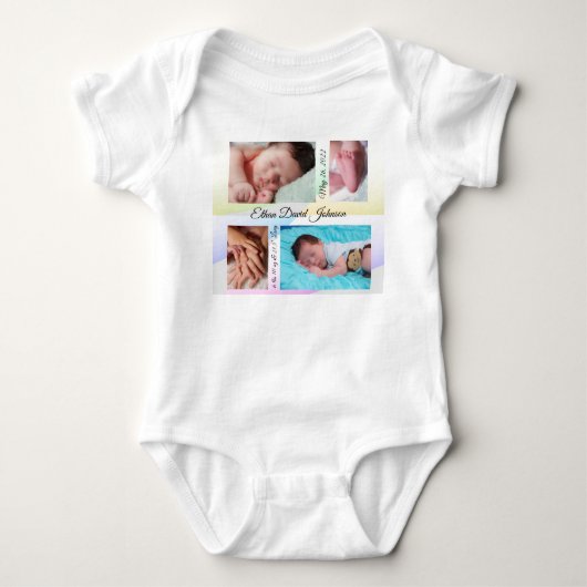 Pastel Triangle Baby Strampler (Vorderseite)