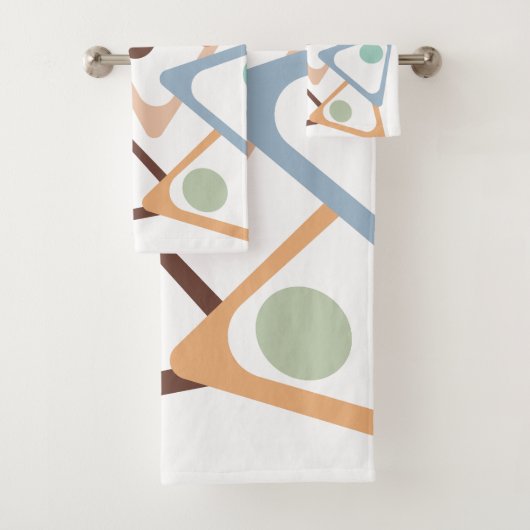 Pastel Triangle Badhandtuch Set (Insitu)