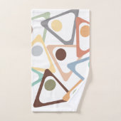 Pastel Triangle Badhandtuch Set (Handtuch)