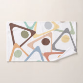 Pastel Triangle Badhandtuch Set (Handtuch)