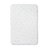 Pastel Triangle Doodle Muster Badematte (Vorderseite Vertikal)