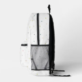 Pastel Triangle Doodle Muster Bedruckter Rucksack (Rechts)