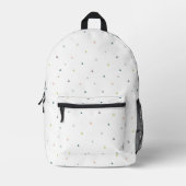 Pastel Triangle Doodle Muster Bedruckter Rucksack (Vorderseite)