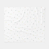 Pastel Triangle Doodle Muster Fleecedecke (Vorderseite (Horizontal))