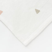 Pastel Triangle Doodle Muster Fleecedecke (Ecke)