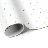 Pastel Triangle Doodle Muster Geschenkpapier (Rolleneckpunkt)