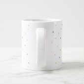 Pastel Triangle Doodle Muster Jumbo-Tasse (Rückseite)