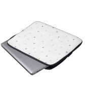 Pastel Triangle Doodle Muster Laptopschutzhülle (Vorne Knopf)