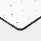 Pastel Triangle Doodle Muster Schreibtischunterlage (Ecke)