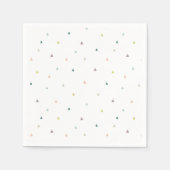 Pastel Triangle Doodle Muster Serviette (Vorderseite)