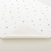 Pastel Triangle Doodle Muster Sherpadecke (3/4)