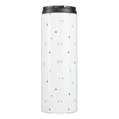 Pastel Triangle Doodle Muster Thermosbecher (Rückseite)