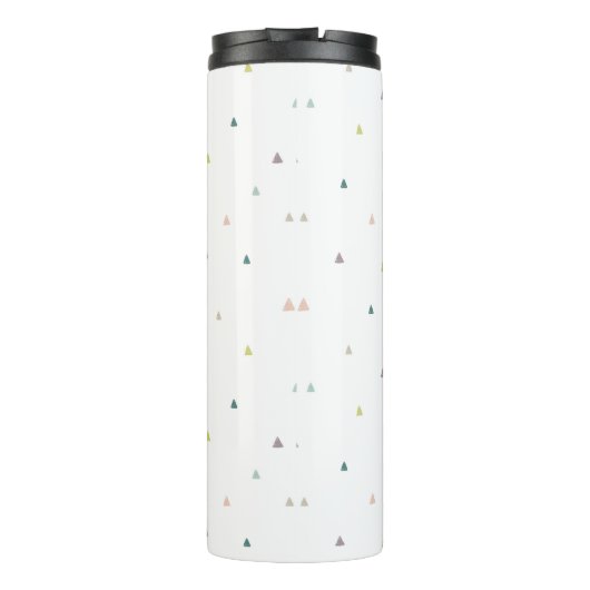 Pastel Triangle Doodle Muster Thermosbecher (Rückseite)