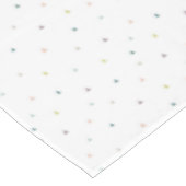 Pastel Triangle Doodle Muster Tischdecke (Schrägansicht)