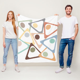 Pastel Triangle Fleecedecke