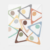 Pastel Triangle Fleecedecke (Vorderseite)