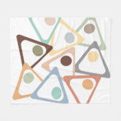 Pastel Triangle Fleecedecke (Vorderseite (Horizontal))
