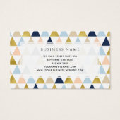 Pastel Triangle - Innenarchitektur Designer Visite (Rückseite)