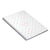 Pastel Triangle Muster Multicolor-Foto-Notebook Notizblock (Rechte Seite)