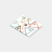 Pastel Triangle Post-it Klebezettel (angewinkelt)