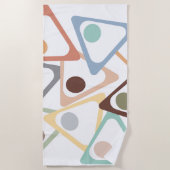 Pastel Triangle Strandtuch (Vorderseite)