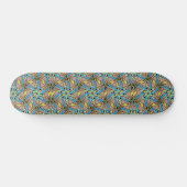 Pastel Tribal Handgezeichnetes Muster Skateboard (Horizontal)