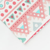 Pastel Tribal Muster Fleece Blanket, mittel (Ecke)