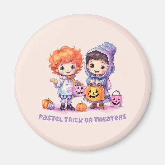 Pastel Trick oder Treaters Magnet (Vorne)