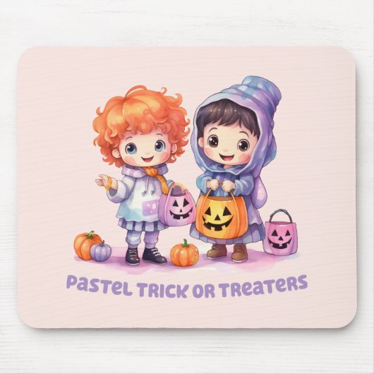 Pastel Trick oder Treaters Mousepad (Vorne)