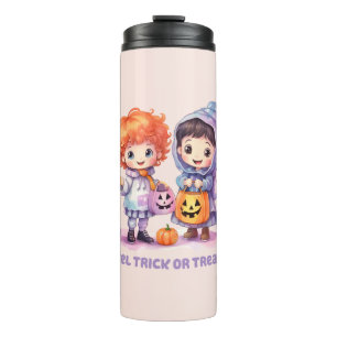 Pastel Trick oder Treaters Thermosbecher