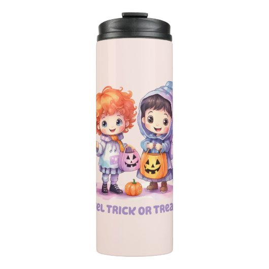 Pastel Trick oder Treaters Thermosbecher (Vorderseite)