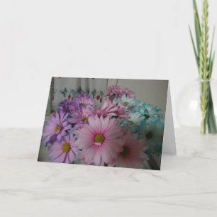 Pastel Trio Blume Bouquet Karte