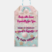 Pastel Tropfen Cookie and Dessert Packaging Geschenkanhänger (Vorderseite)