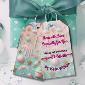 Pastel Tropfen Cookie and Dessert Packaging Geschenkanhänger