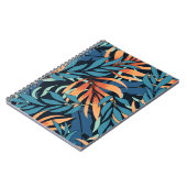 Pastel Tropical Abstrakt Botanicals Notizblock (Linke Seite)