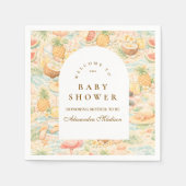 Pastel Tropical Animals Serviette (Vorderseite)