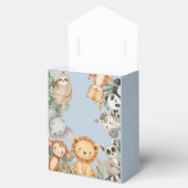 Pastel Tropical Baby Shower Jungle Safari Tiere Geschenkschachtel (Geöffnet)