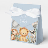 Pastel Tropical Baby Shower Jungle Safari Tiere Geschenkschachtel (Vorderseite)