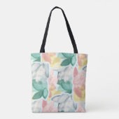 Pastel Tropical Blätter - Überschneidungen Tasche (Rückseite)